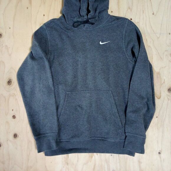 Vintage Nike Small Swoosh Pullover Hoodie Sweatshirt - Picture 3 of 8